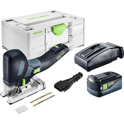 Festool PSC 500 EB-Basic Akku Pendelstichsäge 18 V 120 mm + 1x Akku 5,0 Ah + Ladegerät + Systainer (1/5)