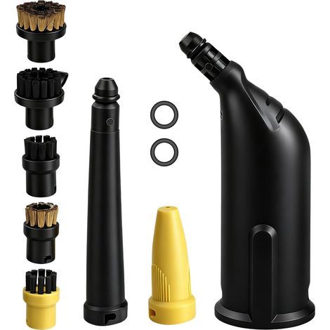 10 Pack Kar Accessory for Kar Expensive Steam Cleaner Easyfix SC1 SC2 SC3 SC4 SC5 Spare Parts Set Including Extended Nozzle Round Brush (1/5)