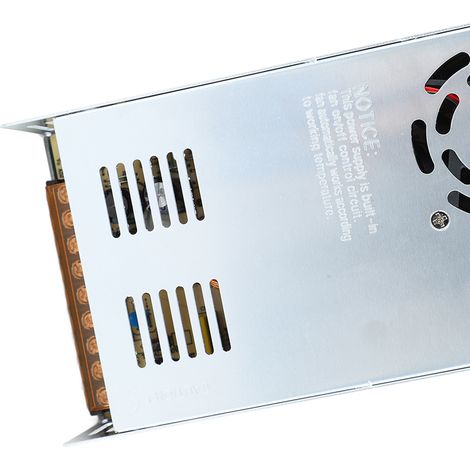 Alimentation à découpage 480W 12V 40A, tension d'entrée 110/220V, bloc d'alimentation régulé mono-sortie pour monitoring, usage intensif, édition Mexique, alimentation haute puissance. (1/5)