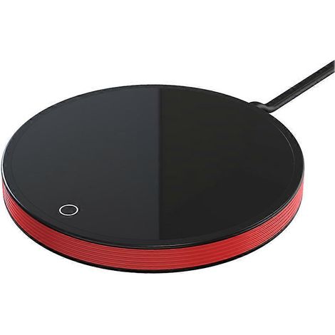 Café mug chauffe Thermal dessous de verre eau tasse chauffage tampon pour Desk maison bureau lait thé rouge et noir UE (1/5)