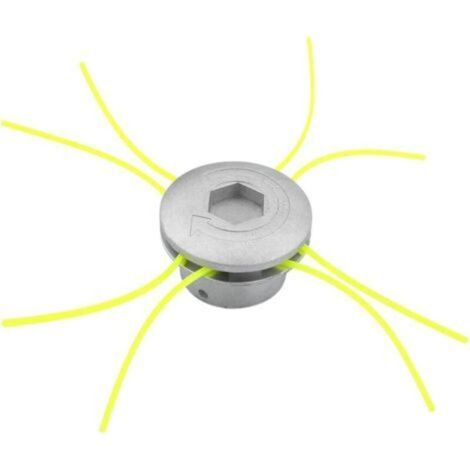 Pair - Tête de débroussailleuse aluminium 4 lignes – Double fil nylon solide – Résistance élevée avec faibles vibrations – Compatible tondeuses (1/5)