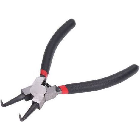 Internal curved carbon steel circlip pliers with plunge handle, 15 cm (6 inches) (1/5)