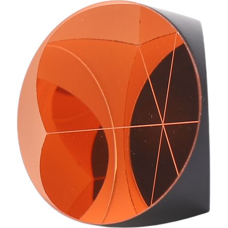 prisme d'angle cubique, verre optique rétroréflecteur triédrique plaqué cuivre, 25,4 mm (1/5)