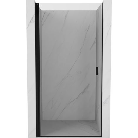 Mexen Mist-B porte de douche pivotante 55 cm, transparente, noire - 8A2-055-000-70-00 (1/3)