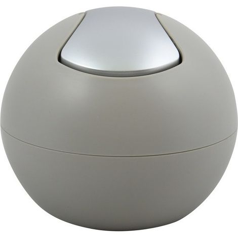 Poubelle à  bascule BOWL MATT 1L Taupe mat Spirella