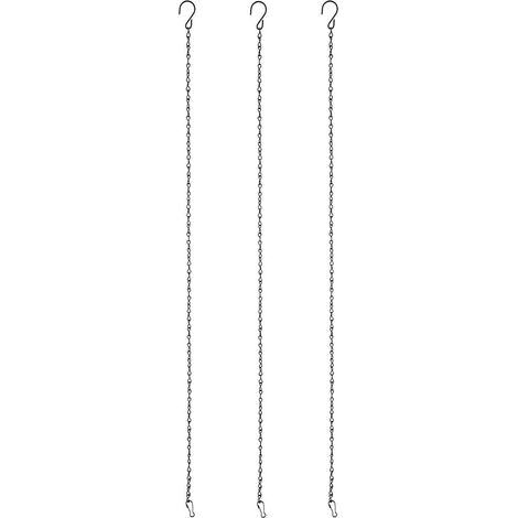 Lot de 3 crochets rechange en fer pour suspension pots fleurs et paniers. (1/5)