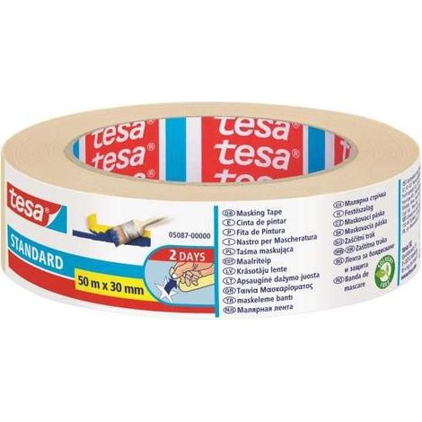 Tesa Nastro Carta Adesivo Ecologico 30 mm x 50 m - Rimozione Facile Senza Residui (1/5)