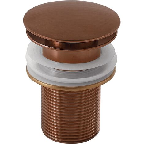 Piletta click-clack universale oro rosa in acciaio inox Como di Gedy (1/2)