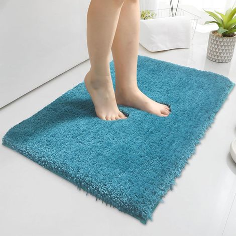 1 Tapis de bain,50x80cm,microfibre,antidérapant,absorbant,salle de bain (1/5)
