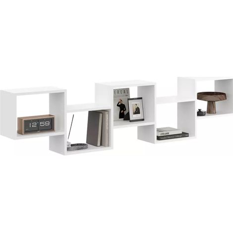 Estantería de pared para colgar, librería - N.° 13 negra (1/5)