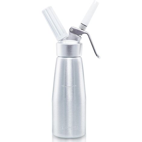 TolleTour Distributeur de crème Whipper Siphon à Chantilly Professionnel Aluminium 500ml en acier inoxydable Siphons pour Mousses et Crèmes(Couverture carrée) (1/4)