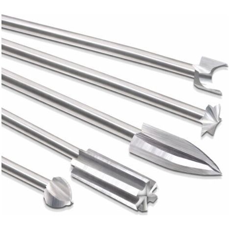 Power Wood Carving Tools for Rotary Tools, 5 Different Carving Heads, Engraving Tools, 3mm Shank for DIY Wood Carving, Drilling and Micro Carving (1/5)