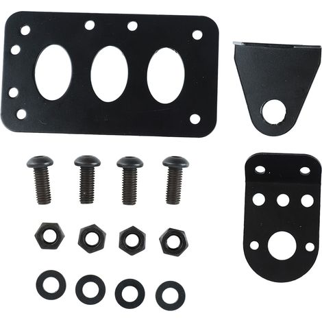 Support latéral de plaque d'immatriculation en fer rétro, cadre pour moto (1/5)