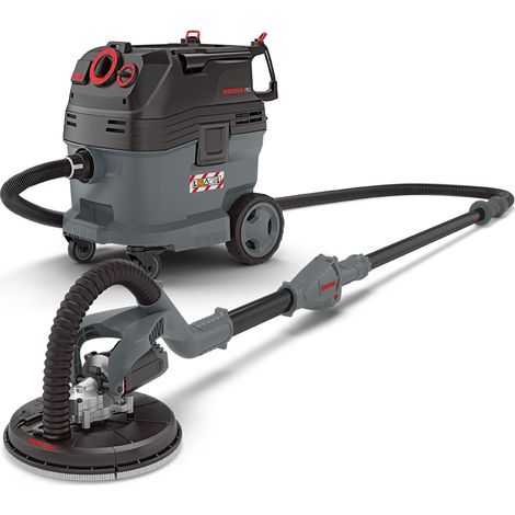 MENZER Levigatrice a Collo Lungo LHS 225 VARIO & Aspiratore di Sicurezza (Aspiratore a Umido/Secco) VCL 530 PRO incl. Set di Abrasivi (1/5)