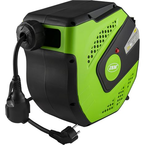 ENROULEUR DE CÂBLE ÉLECTRIQUE 21M - VERT JBM53586