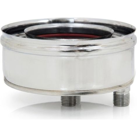 MAKA Tappo Cieco Canna Fumaria Coassiale Doppia Parete Inox Ø 250/400 mm (1/5)