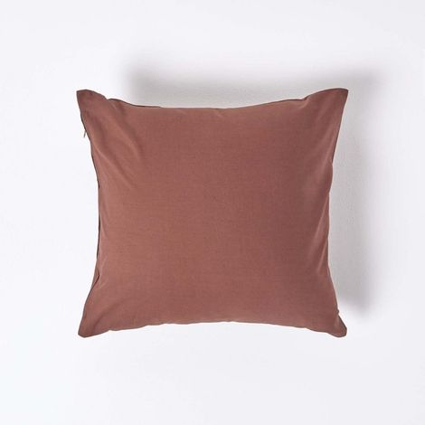HOMESCAPES Chocolate Continental Egyptian Cotton Pillowcase 200 Thread Count, 40 x 40 cm - Chocolate