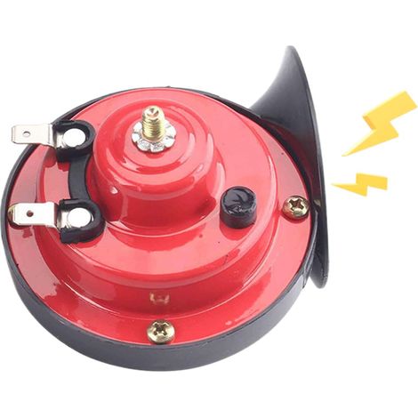 Avertisseur Sonore - 1 Unité - Acier Inoxydable - 300dB Étanche 12V/24V - Pour Camion Moto Voiture - Noir (1/5)