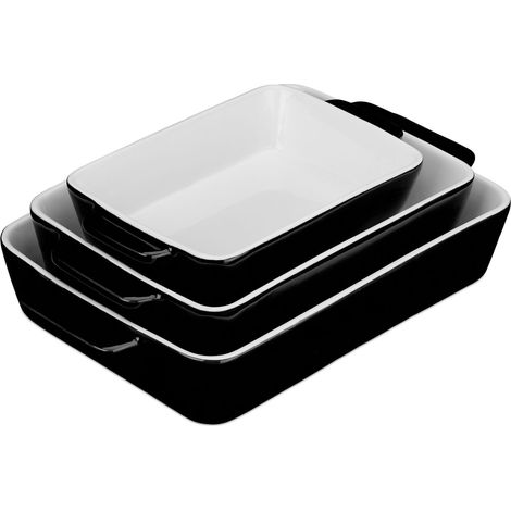 Ofenform 3er set schwarz 8841