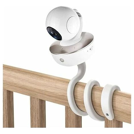 Support universel pour babyphones/moniteurs Motorola/toutes autres caméras avec fixation à vis 1/4". Aucun outil ni dommage au mur requis (Blanc ) (1/5)