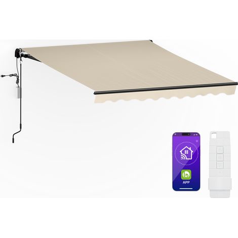 Blumfeldt CloudShade - Tenda parasole  Controllo intelligente  Protezione UV  Montaggio a parete