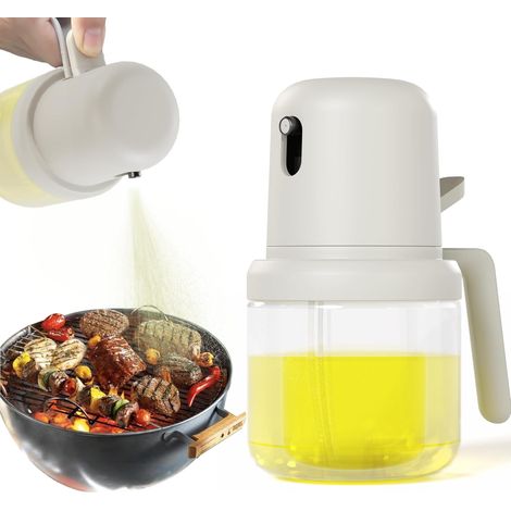 Vaporisateur d'huile pour la cuisson, 180 ml, pour huile d'olive, huile de vinaigre, mini-ustensiles de cuisine portables pour friteuse à air chaud, cuisson au four, salades, grillades, barbecue, rôti (1/5)