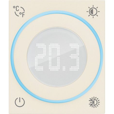 Termostato con rotella IoT 2 moduli Vimar Linea Canapa 30810.C