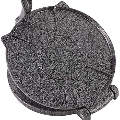 8 Inch Tortilla Press Tortilla Maker Food Grade Aluminum Tortilla Dough Press for Flour Tortilla Pie Crusts for Home Kitchen (Black) (1/5)