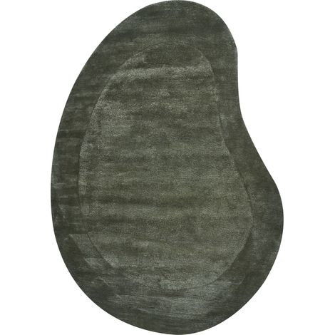 Teppich MASSO Dunkelgrün 160 x 230 cm Viskose (1/5)