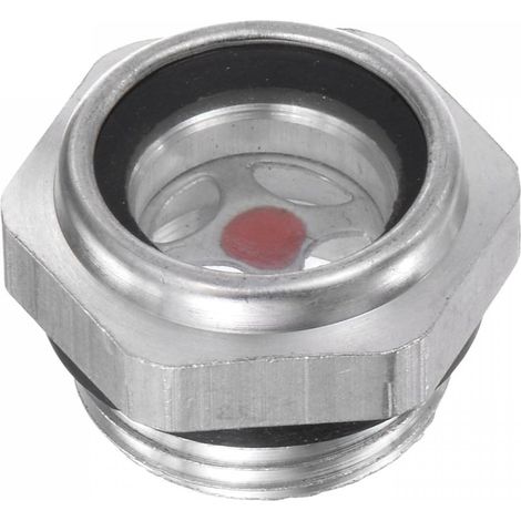 Air Compresseur Huile Niveau Jauge Vision Verre M20x1,5mm Mâle Fileté Aluminium Liquide Indicateur Vision Fenêtre (1/5)