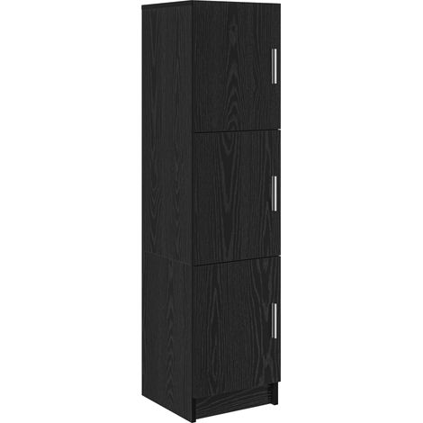 Buffet  Haut Armoire Chêne noir 31.5 x 32 x 122.5 cm (1/5)