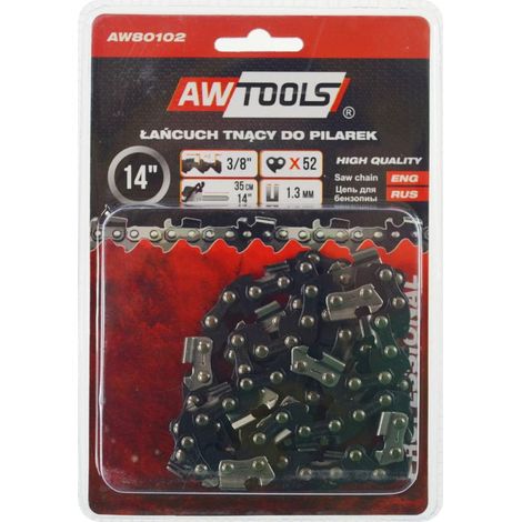 Catena per motosega Awtools 35 cm/52/3/8"/1.3 per CS450 / linea nera (1/5)