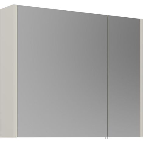 Badezimmerschrank mit Spiegel "Arno 80" – 79 x 16 x 66 cm – Cashmere (1/3)