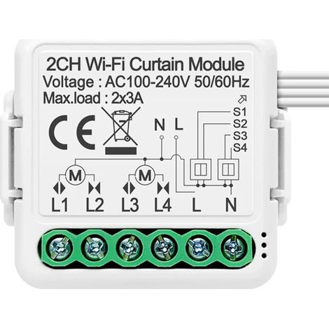 Tuya Modulo per Tapparelle Smart WiFi  2 Canali (1/5)