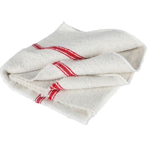 Serpillère gaufrée blanche 50x100 cm – Coton et polyester – Absorption optimale pour nettoyage en profondeur – Pour surfaces variées – Domergue