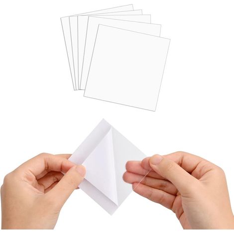 Lot de 5 patchs imperméables transparents - patchs de tente - patchs en ruban TPU pour doudounes, bouées, tentes - 7x7cm - translucide (1/5)