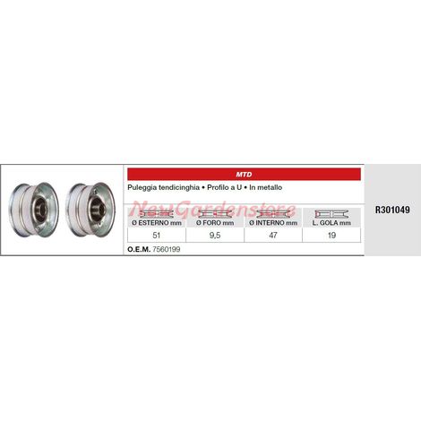Riemenspannrolle MTD Rasentraktor R301049