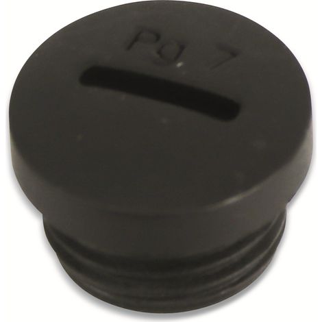 Bouchon fileté KSS, PG, PG-7, noir (1/2)