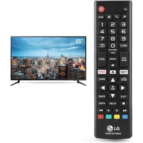 Télécommande multifonctionnelle sans fil LED Smart TV LCD pour LG AKB75375604 (1/4)