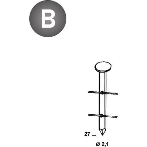 25 200 Pointes Lisses (Coil) - 2.1x27 mm - D-Work (1/4)
