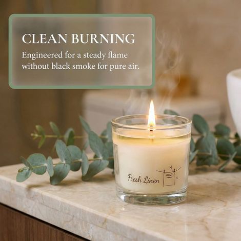 4pcs Scented Candle Set, Jasmine, Linen, Lemon, Vanilla, Soy Wax Candles, Each Bottle Net Weight 2.1 Ounces, Burn Time 14-16 Hours Per Bottle, Suitable As Gifts For Women, Valentine's Day,Mother's Day (1/4)