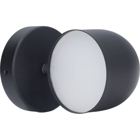 Applique murale moderne scandinave, variateur tactile intelligent sans gradation, lampe de chevet 350° rotative (85-265V) (Commande : noir sans fiche / lumière neutre) (1/5)