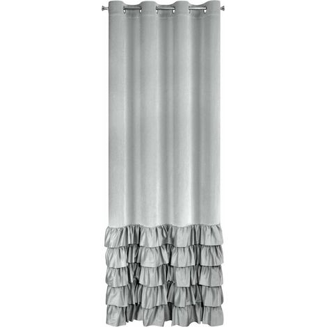 Tenda Dani 140x250 con volant argentati (1/5)
