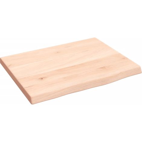 Étagère murale Moderne - Meuble Étagère murale Rangement multiposition 40x30x2 cm bois de chêne massif non traité -BV90133 (1/4)