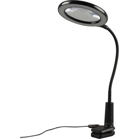 Loupe à clip optique haute puissance avec lumière LED 5 fois haute définition lecture lecture lecture loupe miroir lampe de table (1/5)