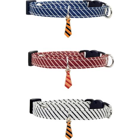 Colliers rayés classiques pour chats - Collier de sécurité pour chatons, ajustable de 7,8 à 11,8 pouces (1/5)