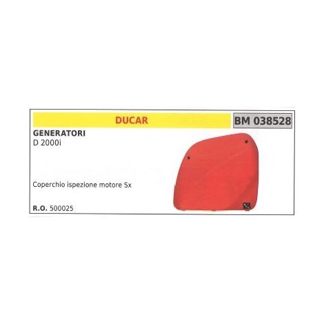 Tapa de inspección del motor izquierdo DUCAR para generador D 2000i
