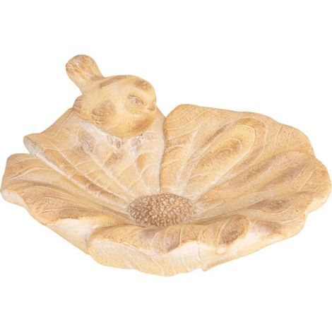 Coupelle Déco Extérieur "Birdy" 38cm Beige (1/2)