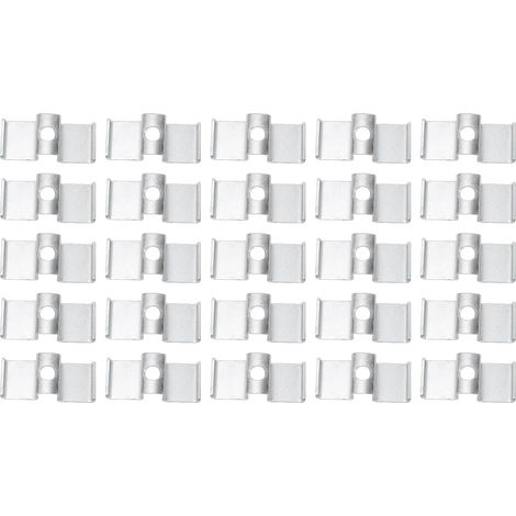 Autres Matériels et Accessoires Ménagers Clamp/Holder de Selle en Acier galvanisé pour le Drainage des Sols Industriels Mezzanines Passerelles Marches d'escalier 25Pcs Pinces à Grille, (1/4)