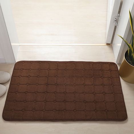 Tapis De Bain - Mousse à Mémoire De Forme - Non Glissant - Absorbant - Lavable En Machine - Pour Salle De Bain Chambre Salon Toilette - 50 x 80 cm - 1 Pièce (1/5)